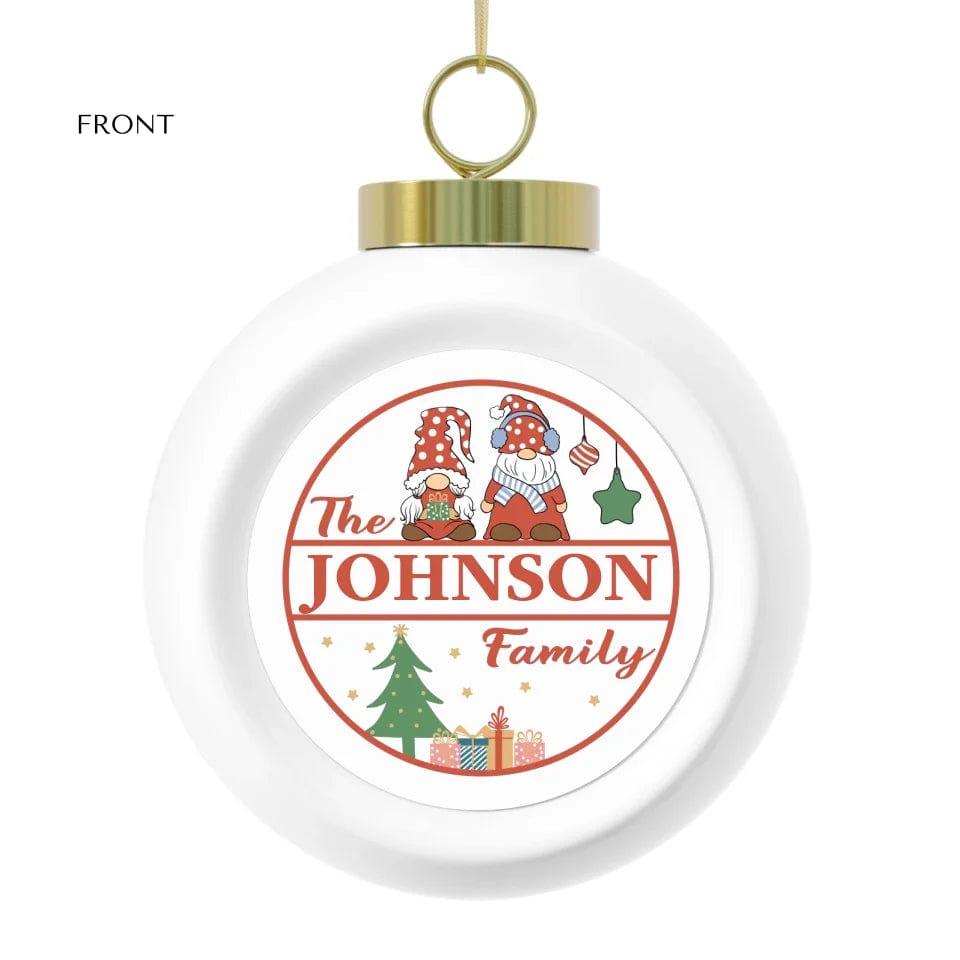 Custom Family Christmas Retro Ornament - ARTFULANE