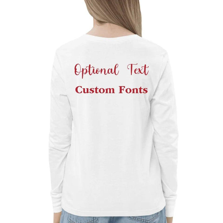 Custom Family Christmas Typography Long Sleeve Tee - ART-LST244 - ARTFULANE