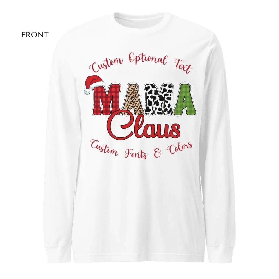 Custom Family Claus Long Sleeve Tee - ART-LST242 - ARTFULANE