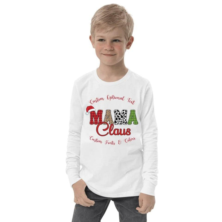 Custom Family Claus Long Sleeve Tee - ART-LST242 - ARTFULANE