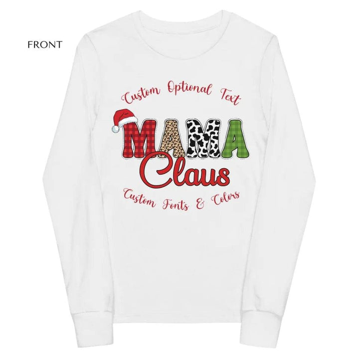 Custom Family Claus Long Sleeve Tee - ART-LST242 - ARTFULANE