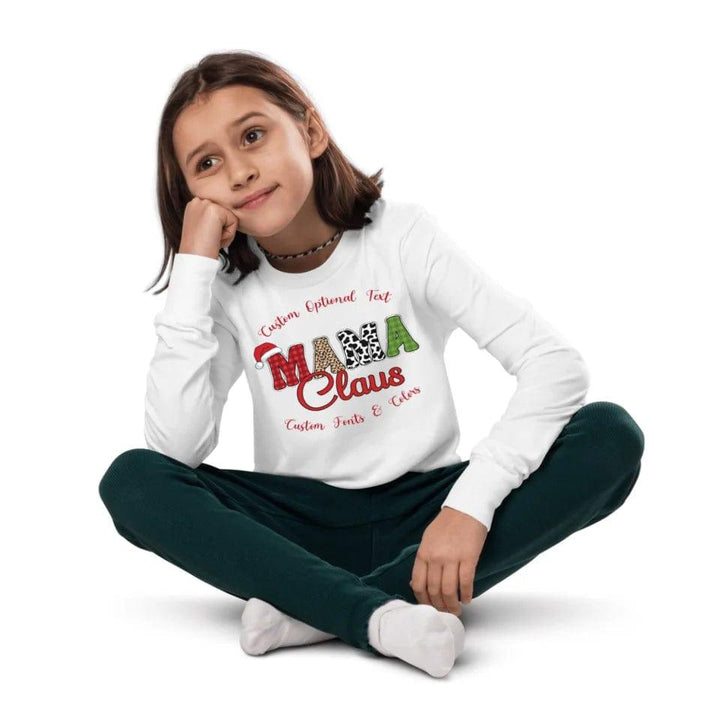 Custom Family Claus Long Sleeve Tee - ART-LST242 - ARTFULANE