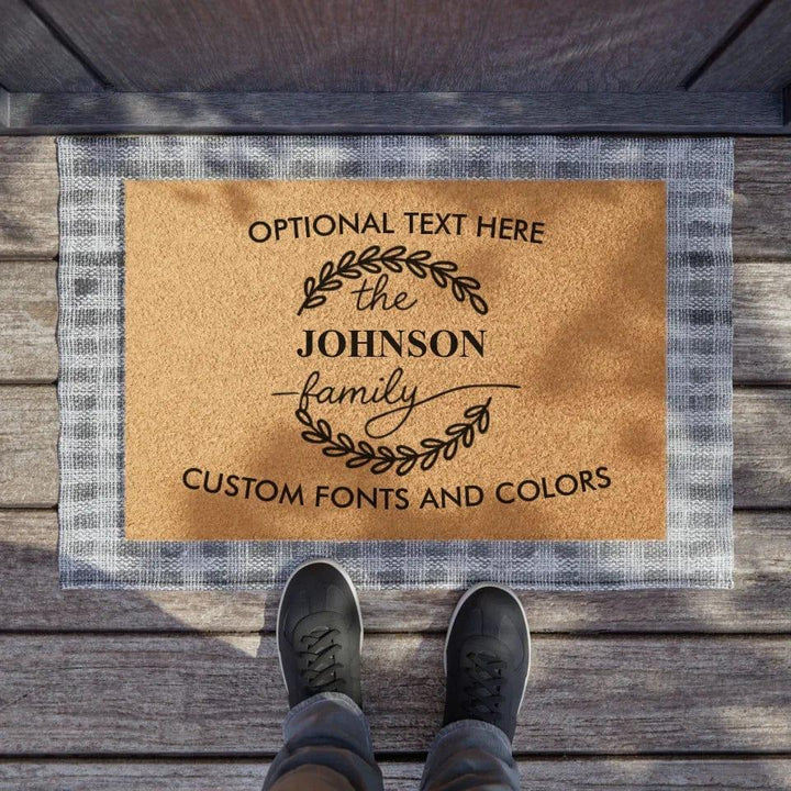 Custom Family Name Doormat - ARTFULANE