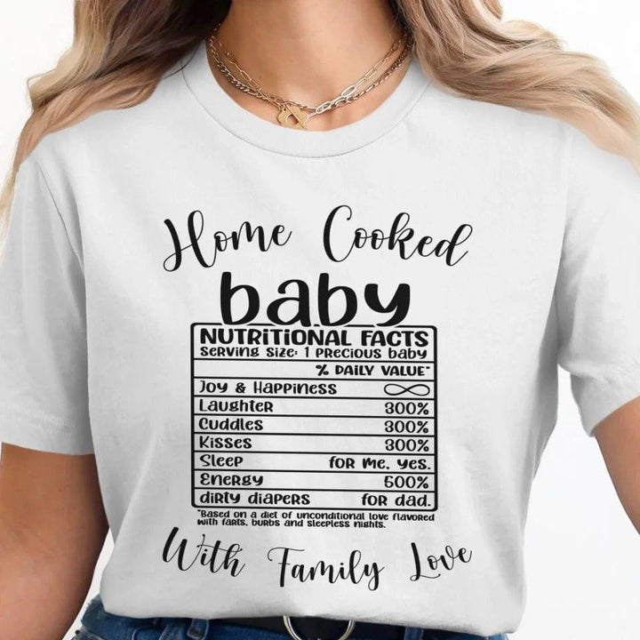 Custom Family Nutrition Facts T-Shirt - ART-TSH060 - ARTFULANE