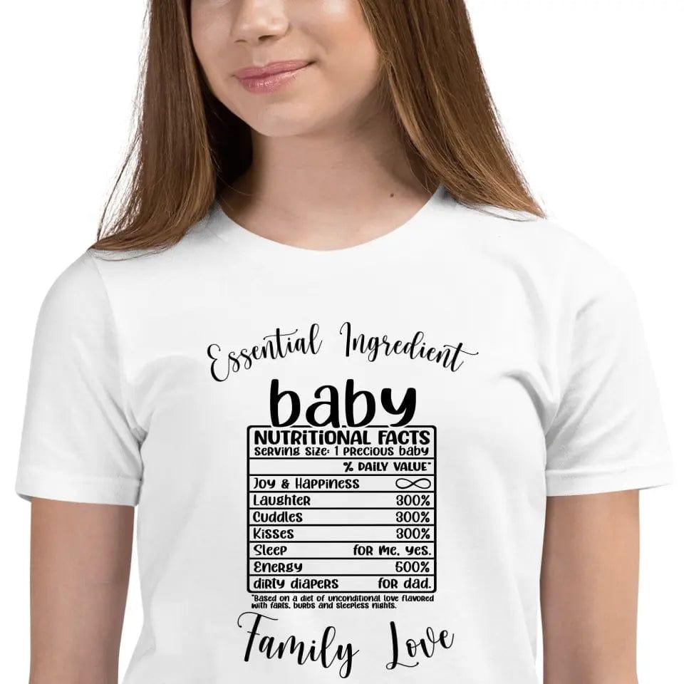 Custom Family Nutrition Facts T-Shirt - ART-TSH060 - ARTFULANE