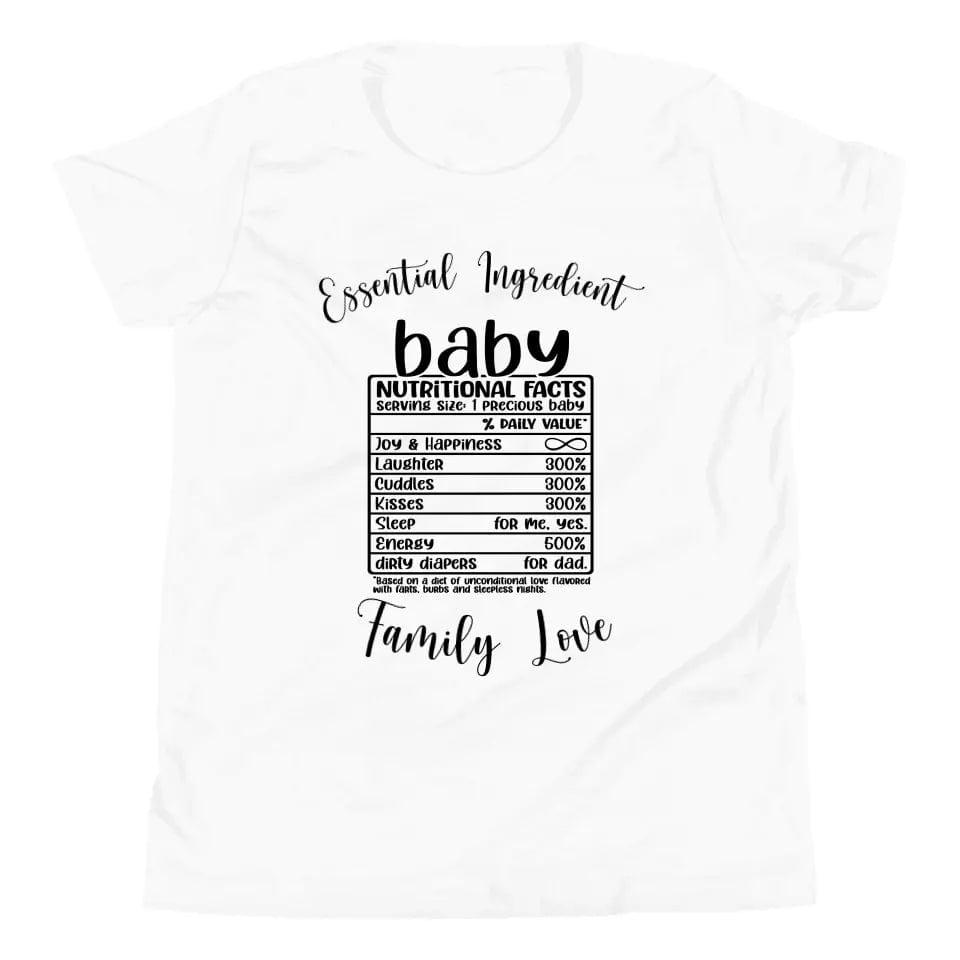 Custom Family Nutrition Facts T-Shirt - ART-TSH060 - ARTFULANE