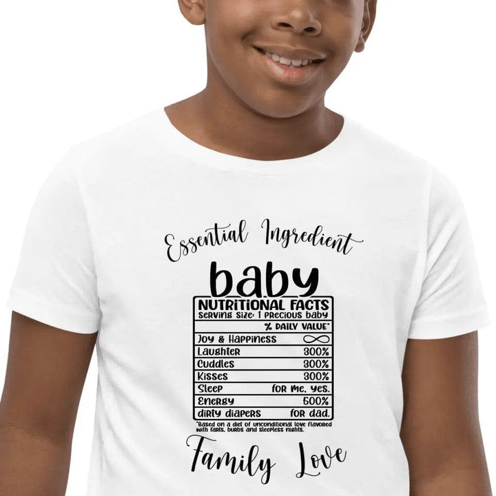 Custom Family Nutrition Facts T-Shirt - ART-TSH060 - ARTFULANE