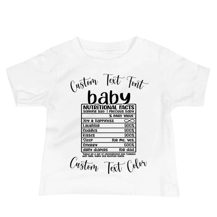 Custom Family Nutrition Facts T-Shirt - ART-TSH060 - ARTFULANE