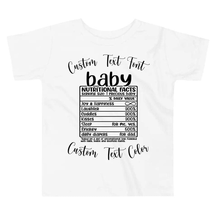 Custom Family Nutrition Facts T-Shirt - ART-TSH060 - ARTFULANE