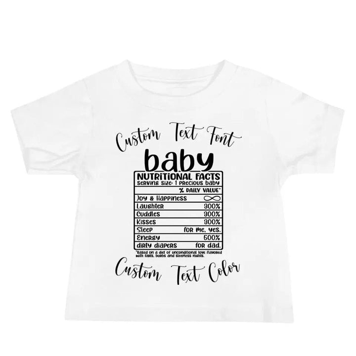 Custom Family Nutrition Facts T-Shirt - ART-TSH060 - ARTFULANE