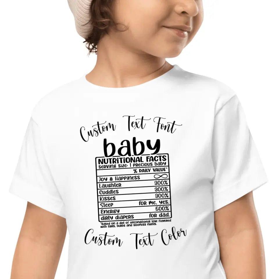 Custom Family Nutrition Facts T-Shirt - ART-TSH060 - ARTFULANE