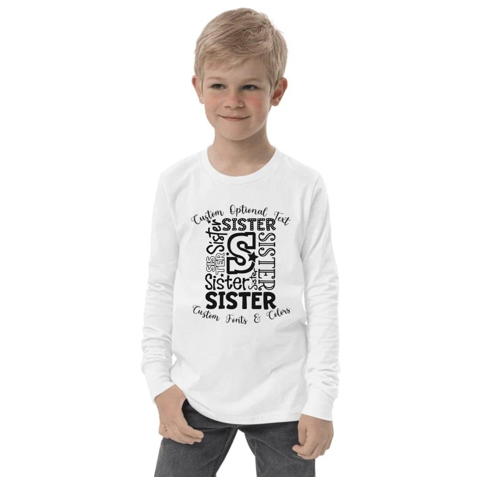 Custom Family Typography Long Sleeve Tee - ART-LST243 - ARTFULANE