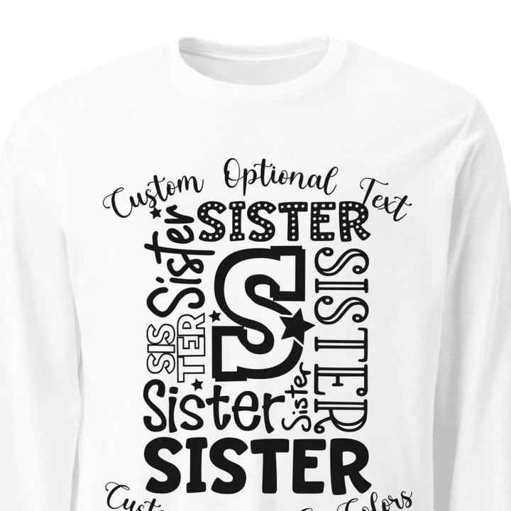 Custom Family Typography Long Sleeve Tee - ART-LST243 - ARTFULANE