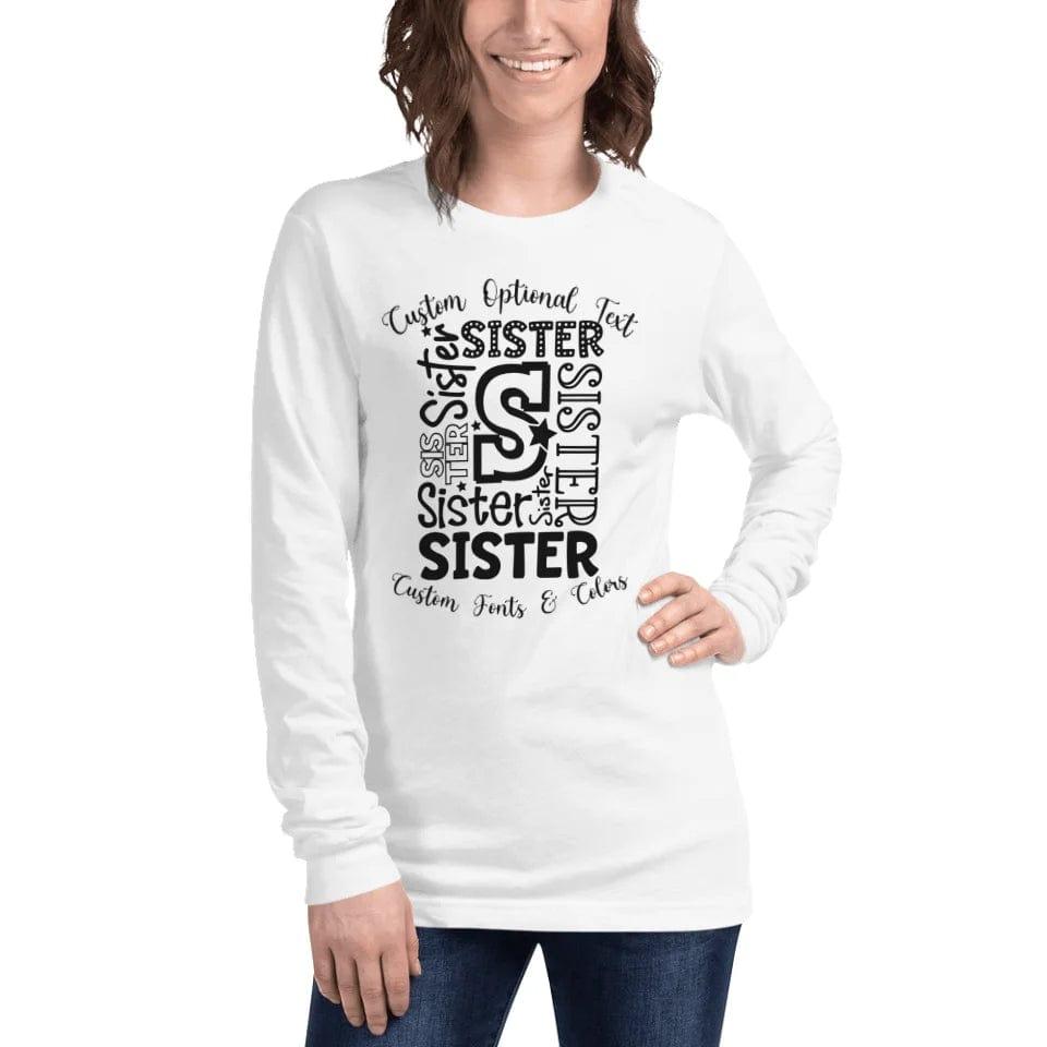 Custom Family Typography Long Sleeve Tee - ART-LST243 - ARTFULANE