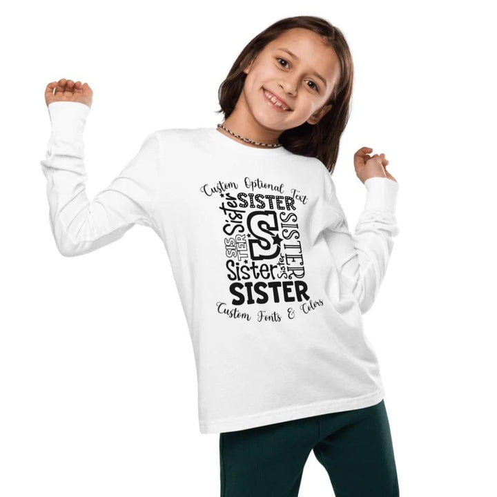 Custom Family Typography Long Sleeve Tee - ART-LST243 - ARTFULANE