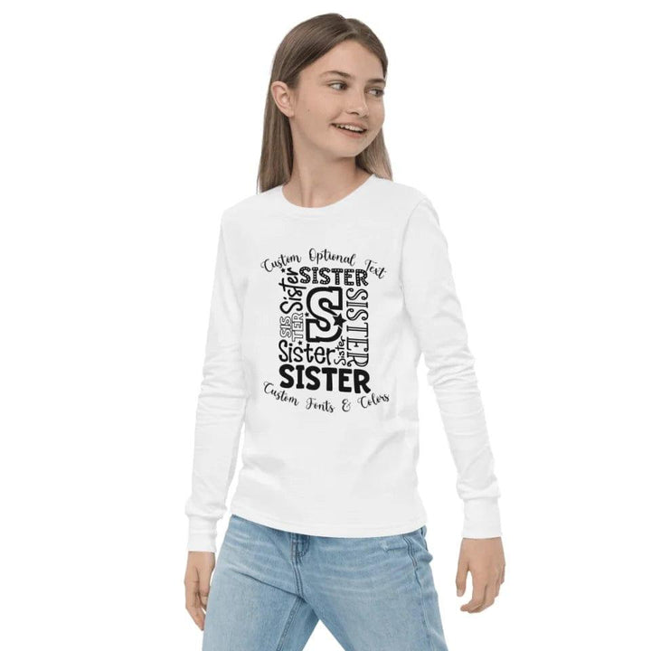 Custom Family Typography Long Sleeve Tee - ART-LST243 - ARTFULANE