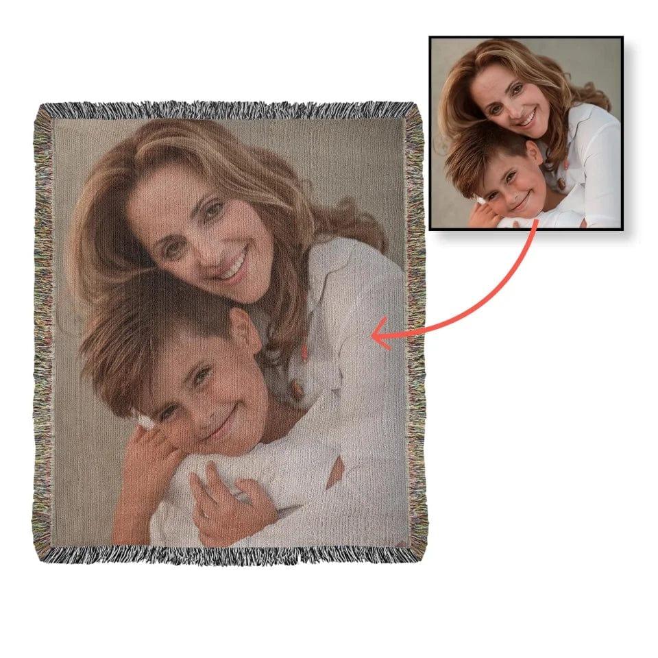 Custom Family Word Tile Blanket - ARTFULANE