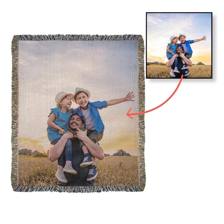 Custom Family Word Tile Blanket - ARTFULANE