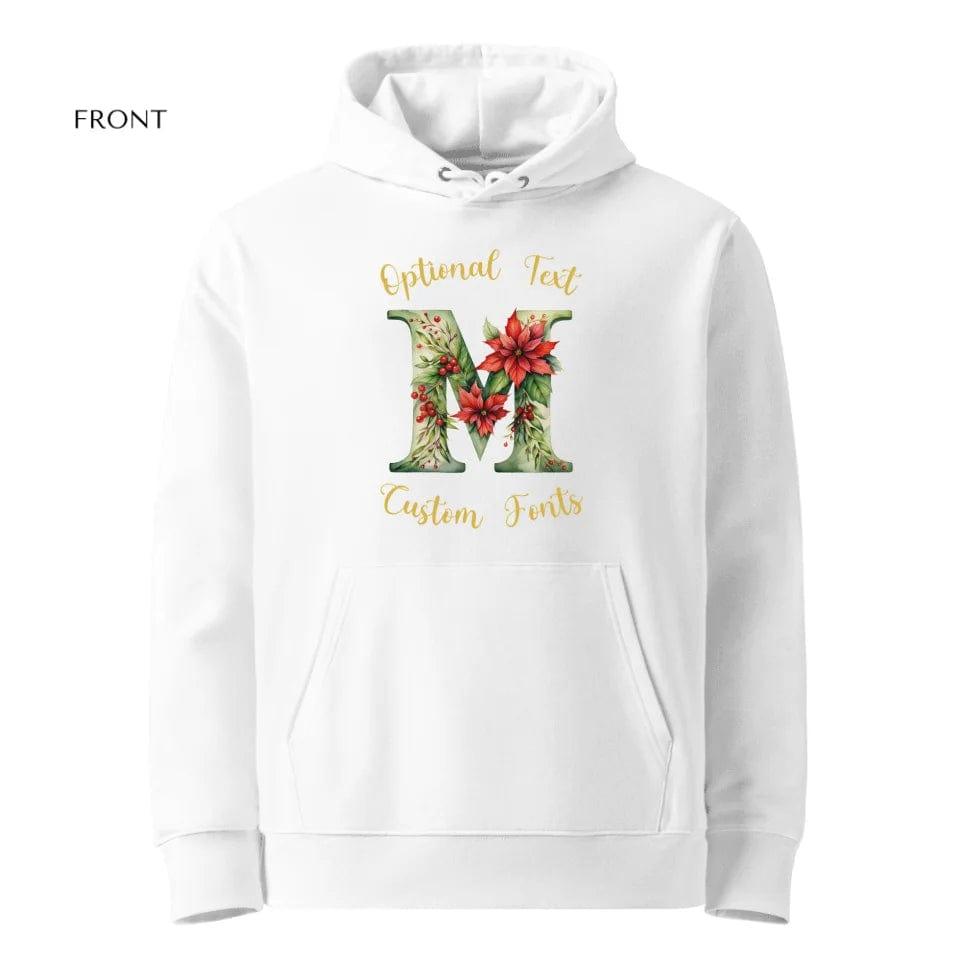 Custom Floral Christmas Alphabet Sweatshirt & Hoodie - ART-SWH233 - ARTFULANE