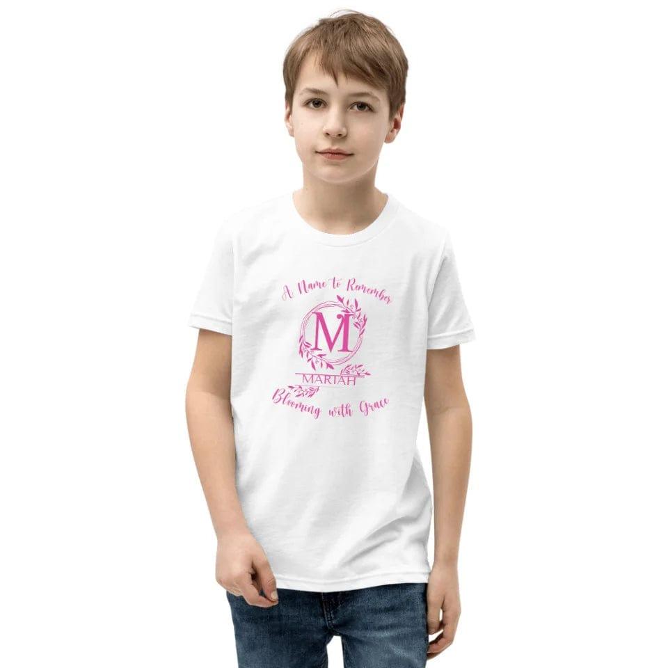 Custom Floral Initial Monogram T-Shirt - ART-TSH068 - ARTFULANE