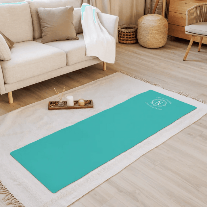 Custom Floral Monogram Yoga Mat - ARTFULANE