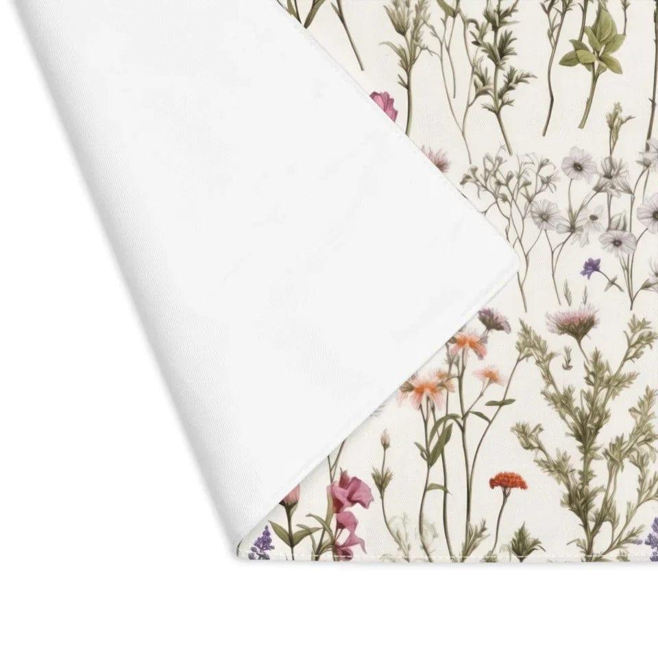 Custom Floral Split Monogram Kitchen Linens - ARTFULANE