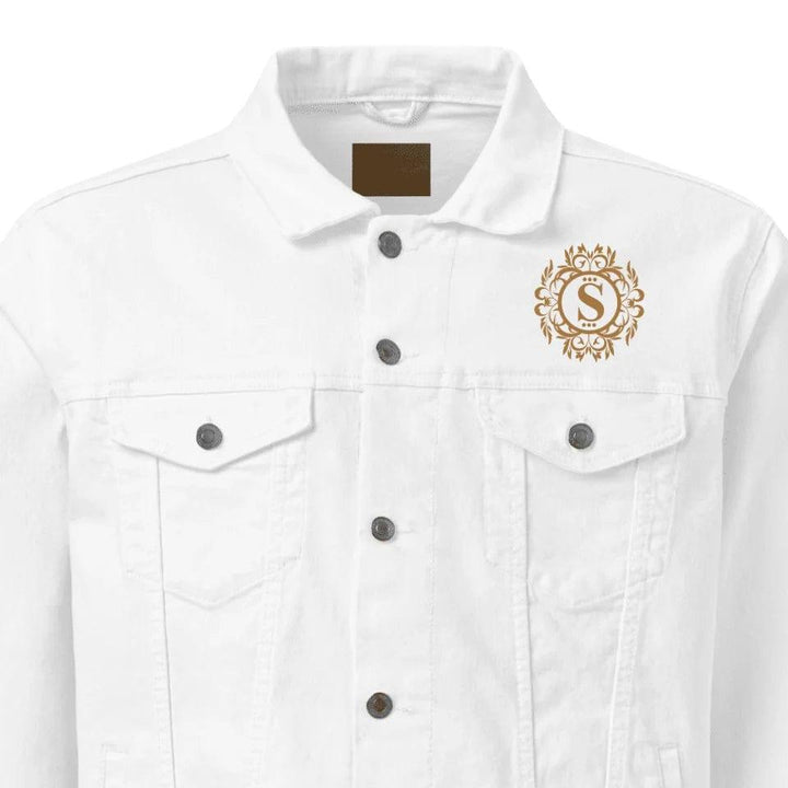 Custom Embroidered Flourish Monogram Initial Jacket - ART-JKT277 - ARTFULANE