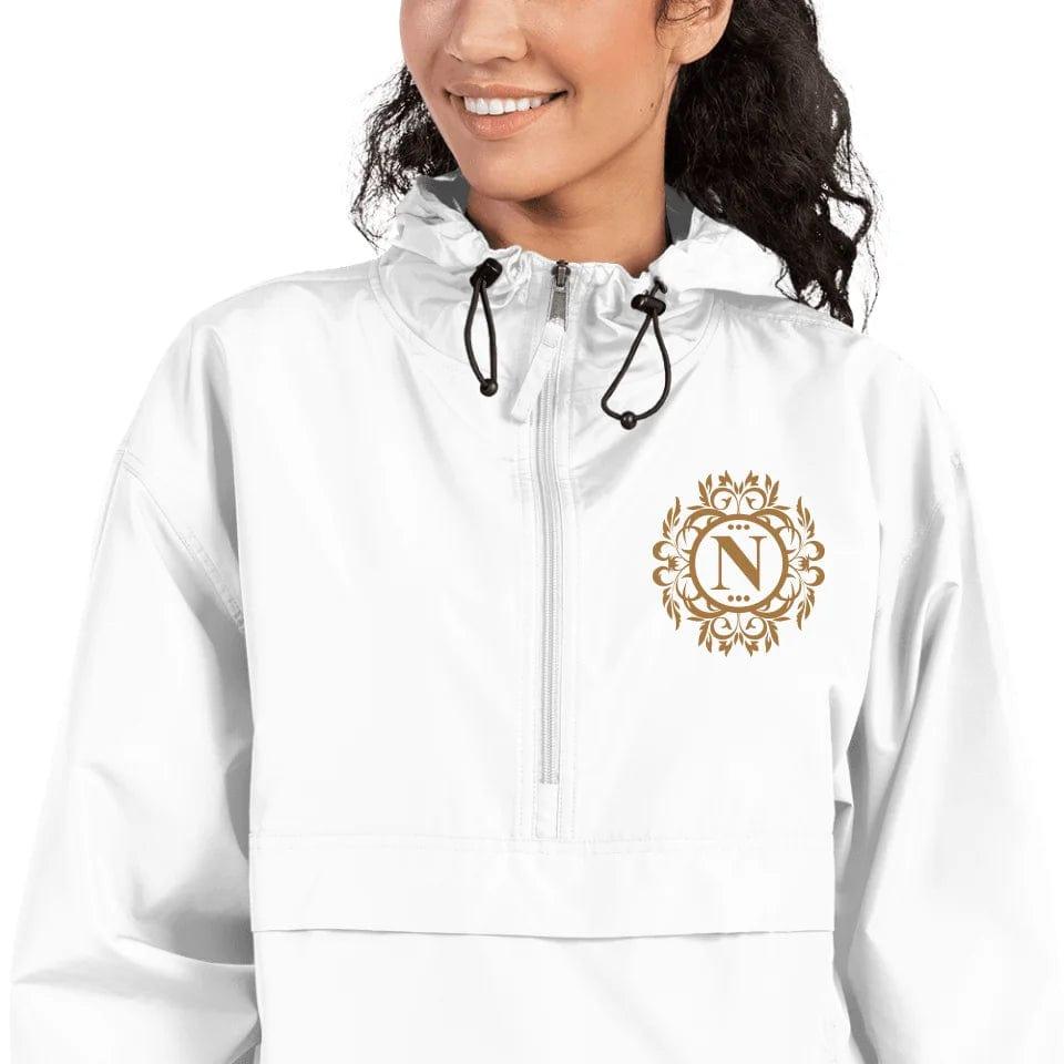 Custom Embroidered Flourish Monogram Initial Jacket - ART-JKT277 - ARTFULANE