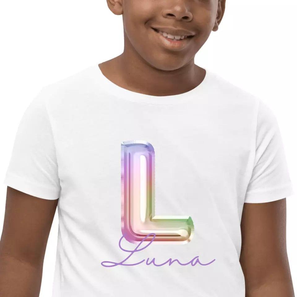 Custom Foil Balloon Rainbow Alphabet T-Shirt – ART-TSH004 - ARTFULANE