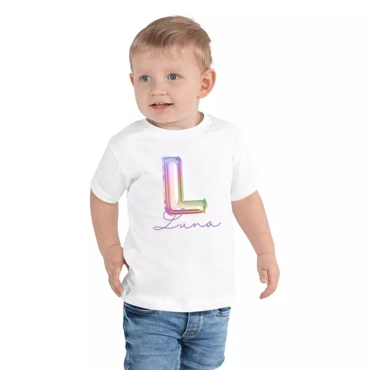 Custom Foil Balloon Rainbow Alphabet T-Shirt – ART-TSH004 - ARTFULANE