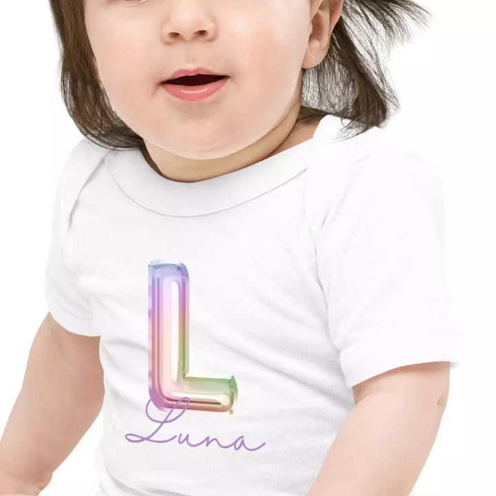 Custom Foil Balloon Rainbow Alphabet T-Shirt – ART-TSH004 - ARTFULANE