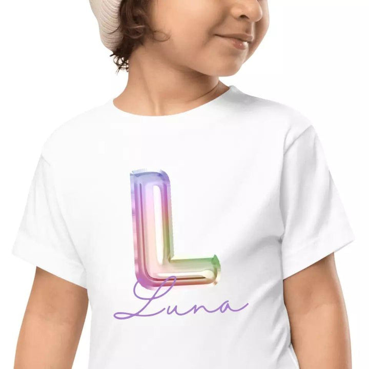 Custom Foil Balloon Rainbow Alphabet T-Shirt – ART-TSH004 - ARTFULANE