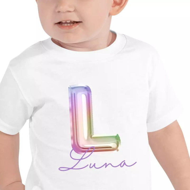 Custom Foil Balloon Rainbow Alphabet T-Shirt – ART-TSH004 - ARTFULANE