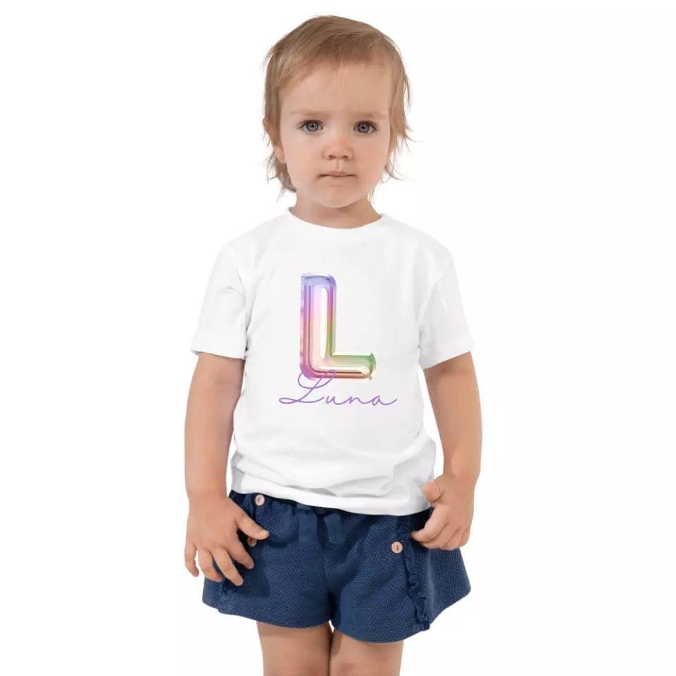 Custom Foil Balloon Rainbow Alphabet T-Shirt – ART-TSH004 - ARTFULANE