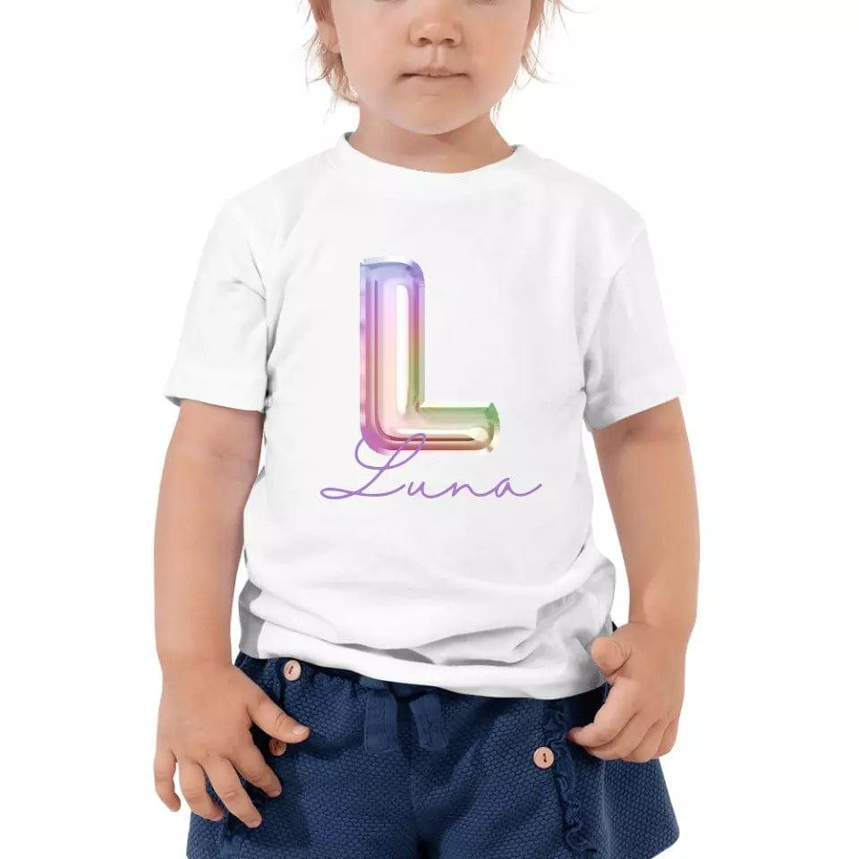 Custom Foil Balloon Rainbow Alphabet T-Shirt – ART-TSH004 - ARTFULANE