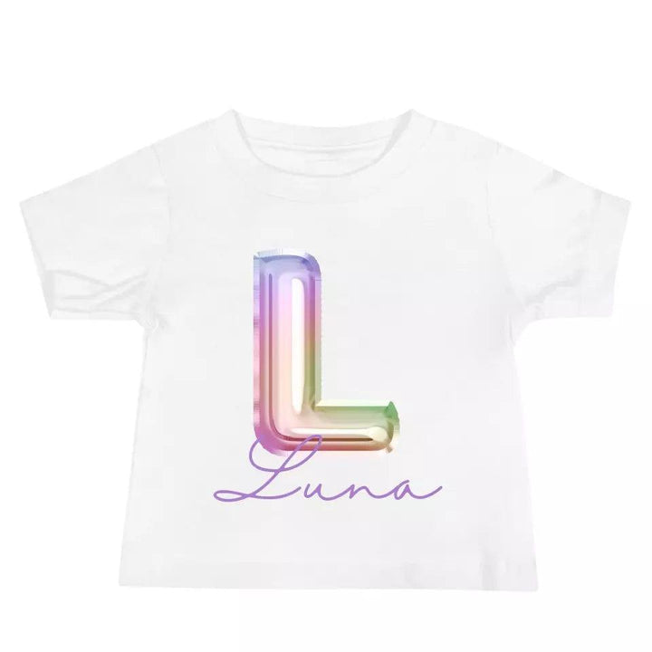 Custom Foil Balloon Rainbow Alphabet T-Shirt – ART-TSH004 - ARTFULANE