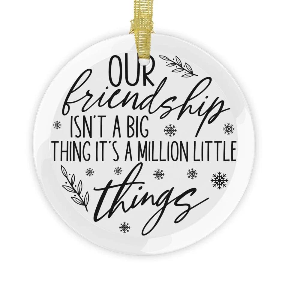 Custom Friendship Christmas Ornament - ARTFULANE