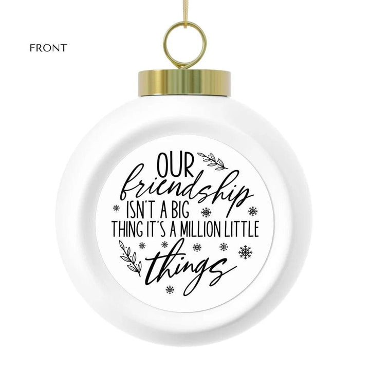 Custom Friendship Christmas Ornament - ARTFULANE