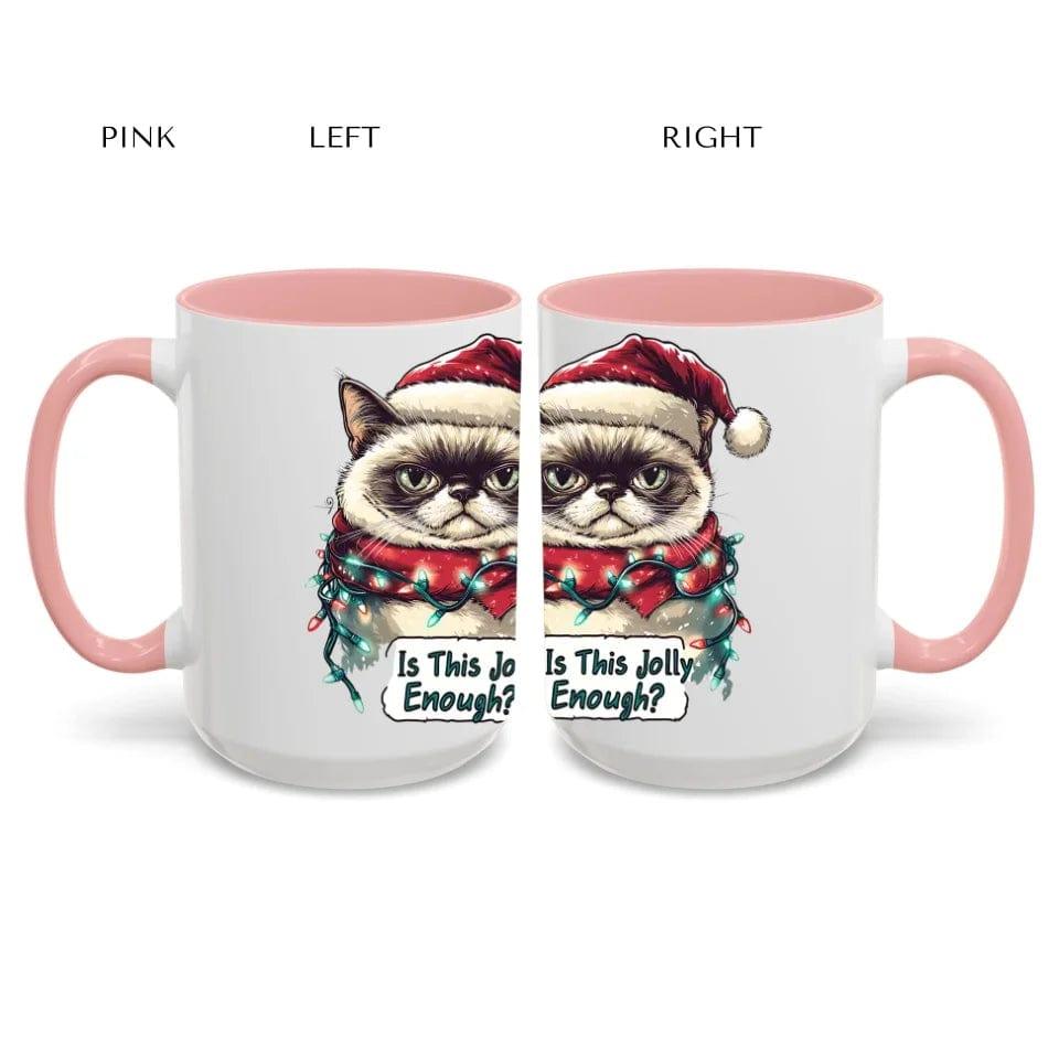 Custom Funny Cat Christmas Mug - ARTFULANE