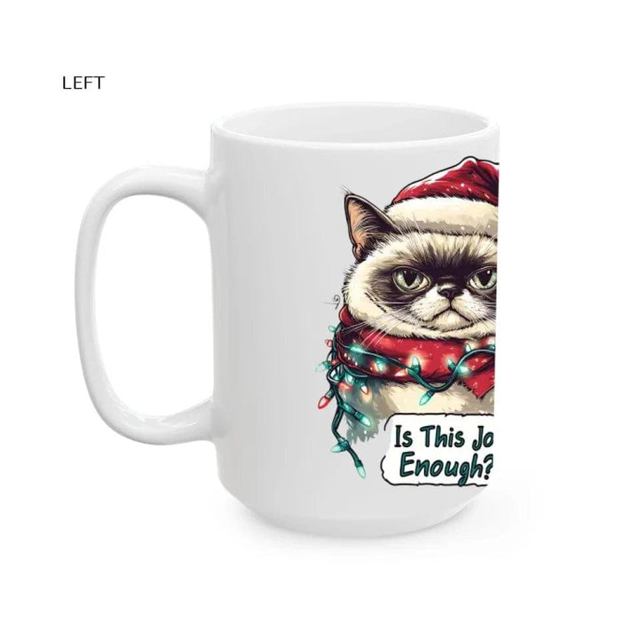 Custom Funny Cat Christmas Mug - ARTFULANE