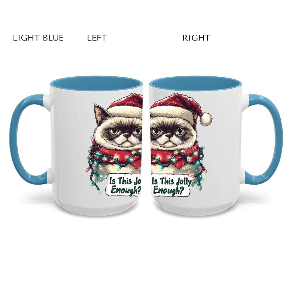 Custom Funny Cat Christmas Mug - ARTFULANE