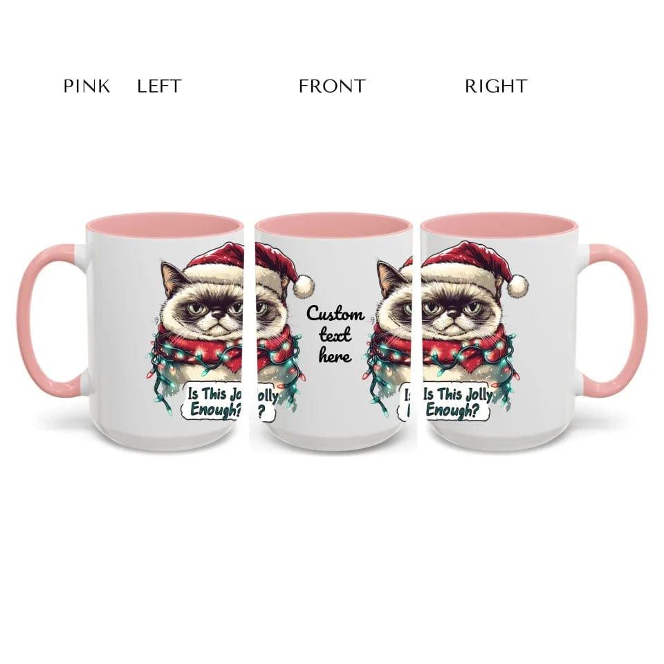 Custom Funny Cat Christmas Mug - ARTFULANE