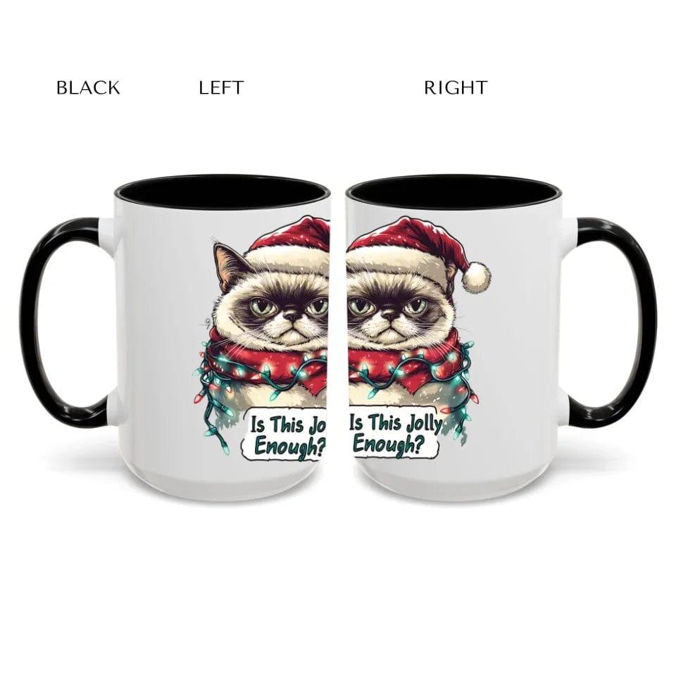 Custom Funny Cat Christmas Mug - ARTFULANE