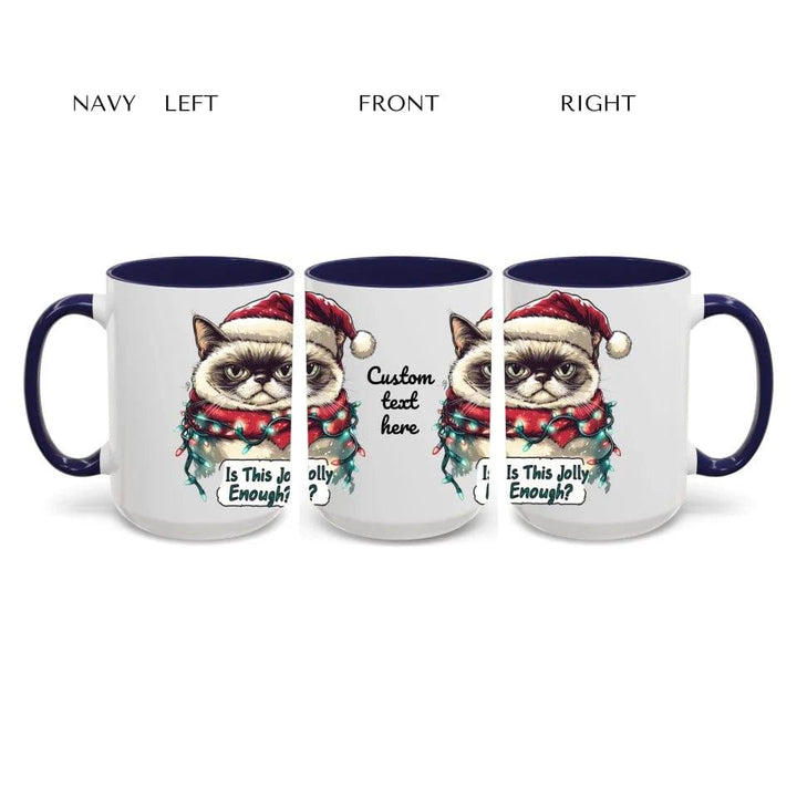 Custom Funny Cat Christmas Mug - ARTFULANE