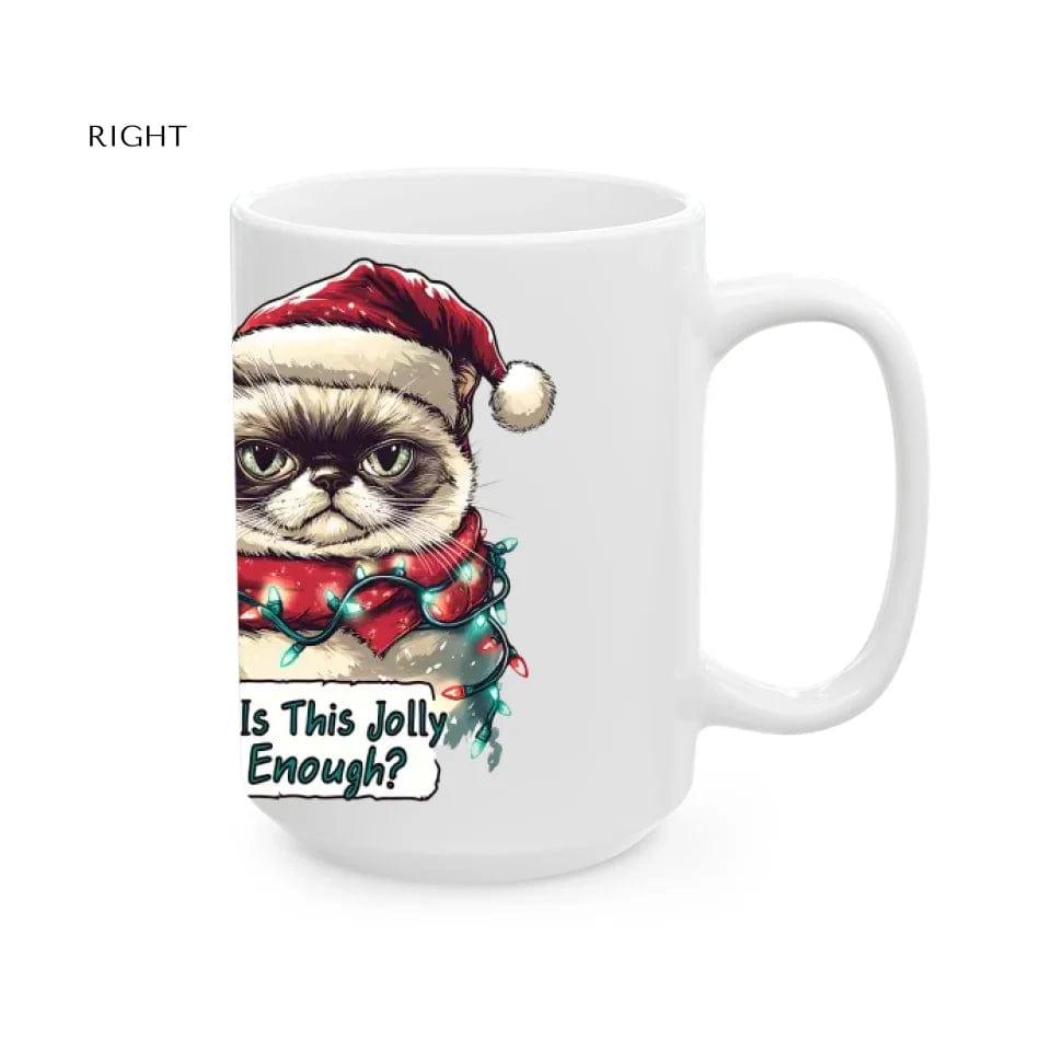 Custom Funny Cat Christmas Mug - ARTFULANE