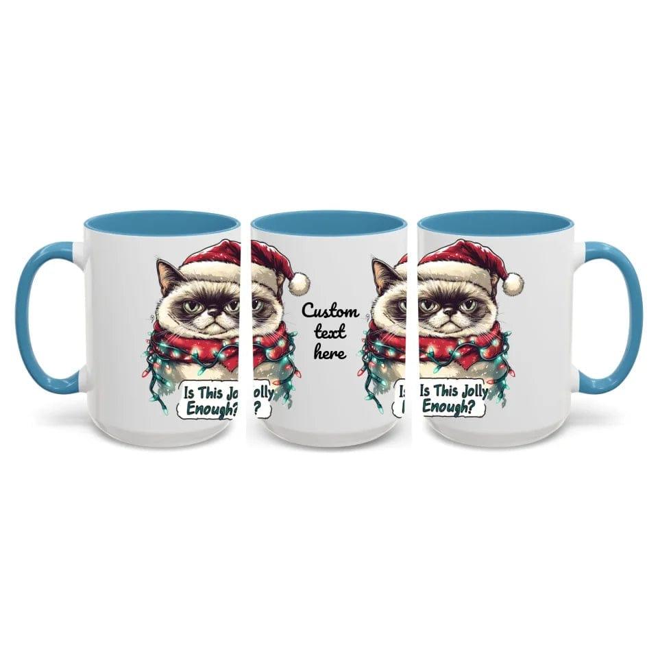 Custom Funny Cat Christmas Mug - ARTFULANE