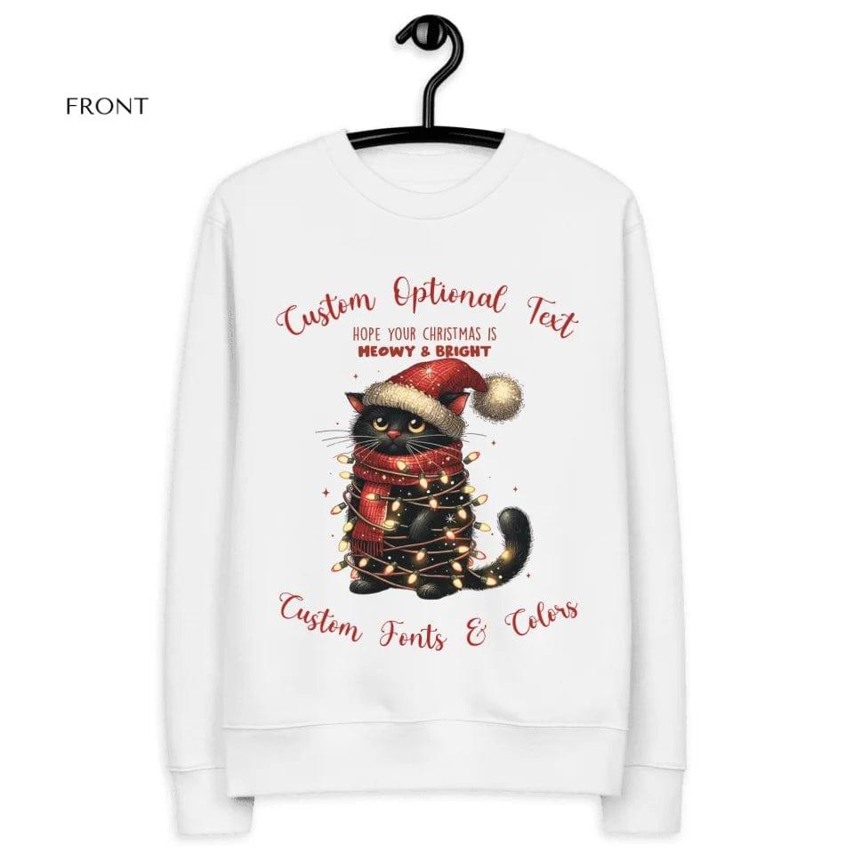 Custom Funny Christmas Black Cat Sweatshirt & Hoodie - ART-SWH215 - ARTFULANE