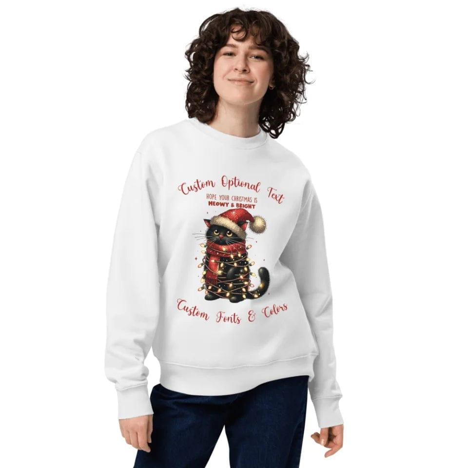 Custom Funny Christmas Black Cat Sweatshirt & Hoodie - ART-SWH215 - ARTFULANE