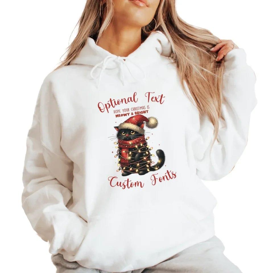 Custom Funny Christmas Black Cat Sweatshirt & Hoodie - ART-SWH215 - ARTFULANE