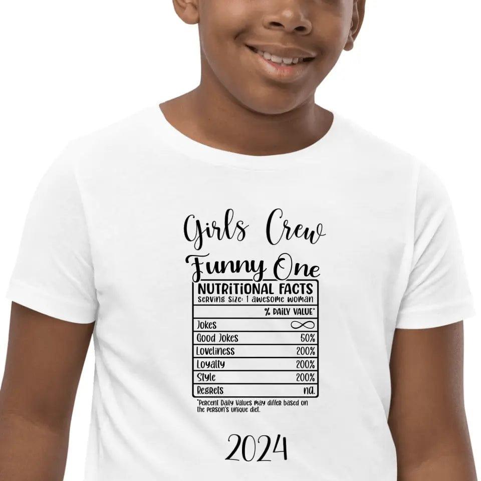 Custom Girl Trip Personality Nutrition Facts T-Shirt - ART-TSH061 - ARTFULANE